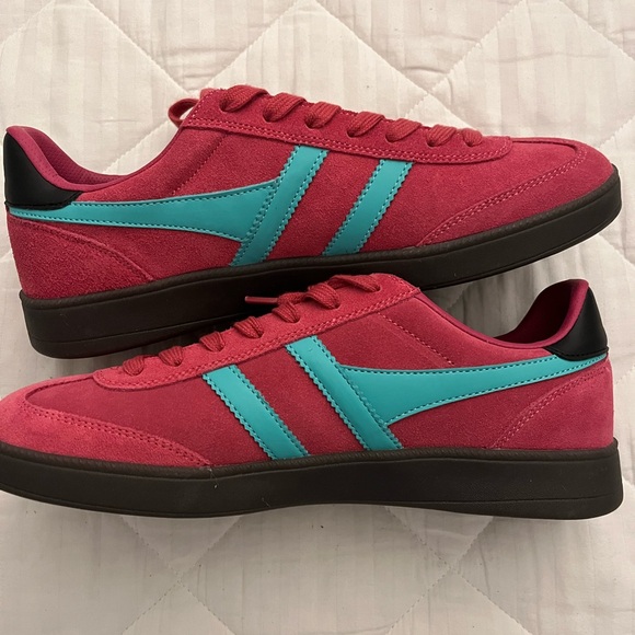 Gola Shoes - Gola Red and Blue Sneakers Retro Design